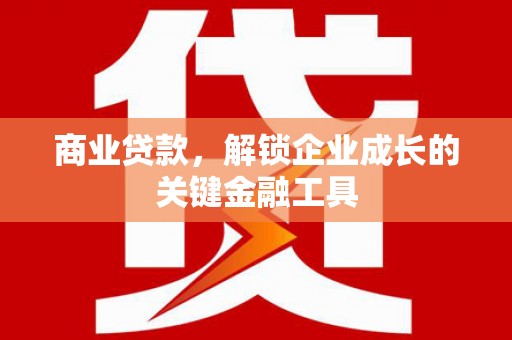 将乐商业贷款，解锁企业成长的关键金融工具