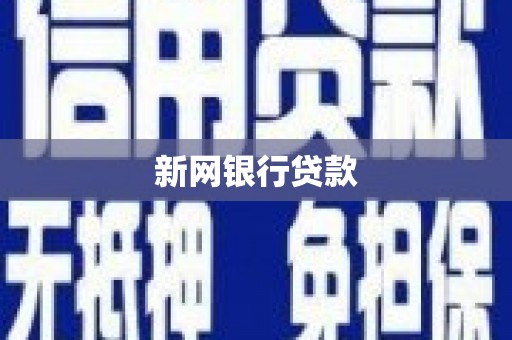 将乐新网银行贷款