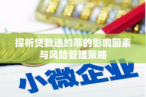 将乐探析贷款违约率的影响因素与风险管理策略