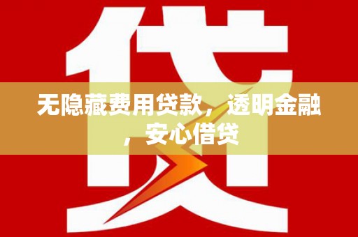 将乐无隐藏费用贷款，透明金融，安心借贷