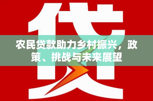 将乐农民贷款助力乡村振兴，政策、挑战与未来展望