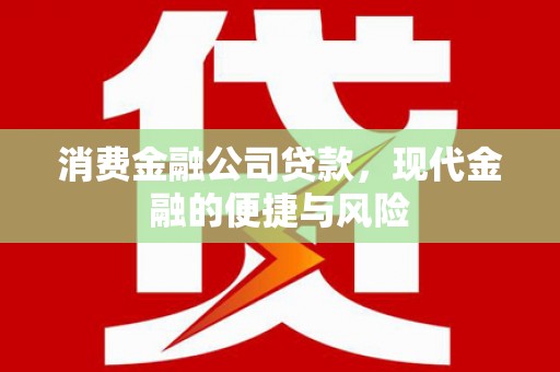 将乐消费金融公司贷款，现代金融的便捷与风险
