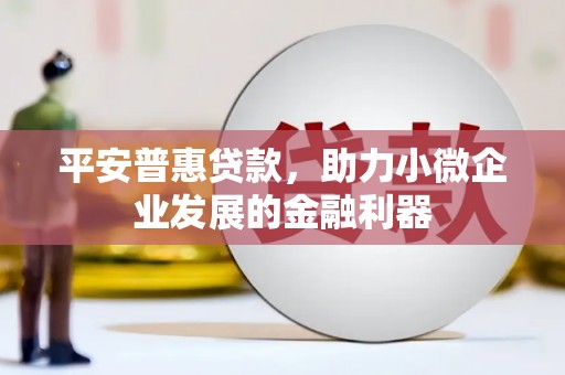 将乐平安普惠贷款，助力小微企业发展的金融利器