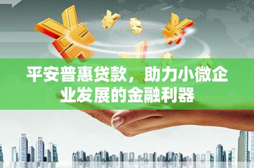 将乐平安普惠贷款，助力小微企业发展的金融利器