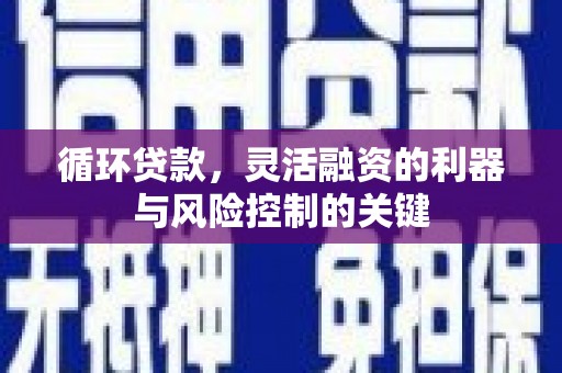 将乐循环贷款，灵活融资的利器与风险控制的关键