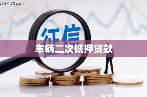 将乐车辆二次抵押贷款