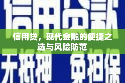 将乐信用贷，现代金融的便捷之选与风险防范